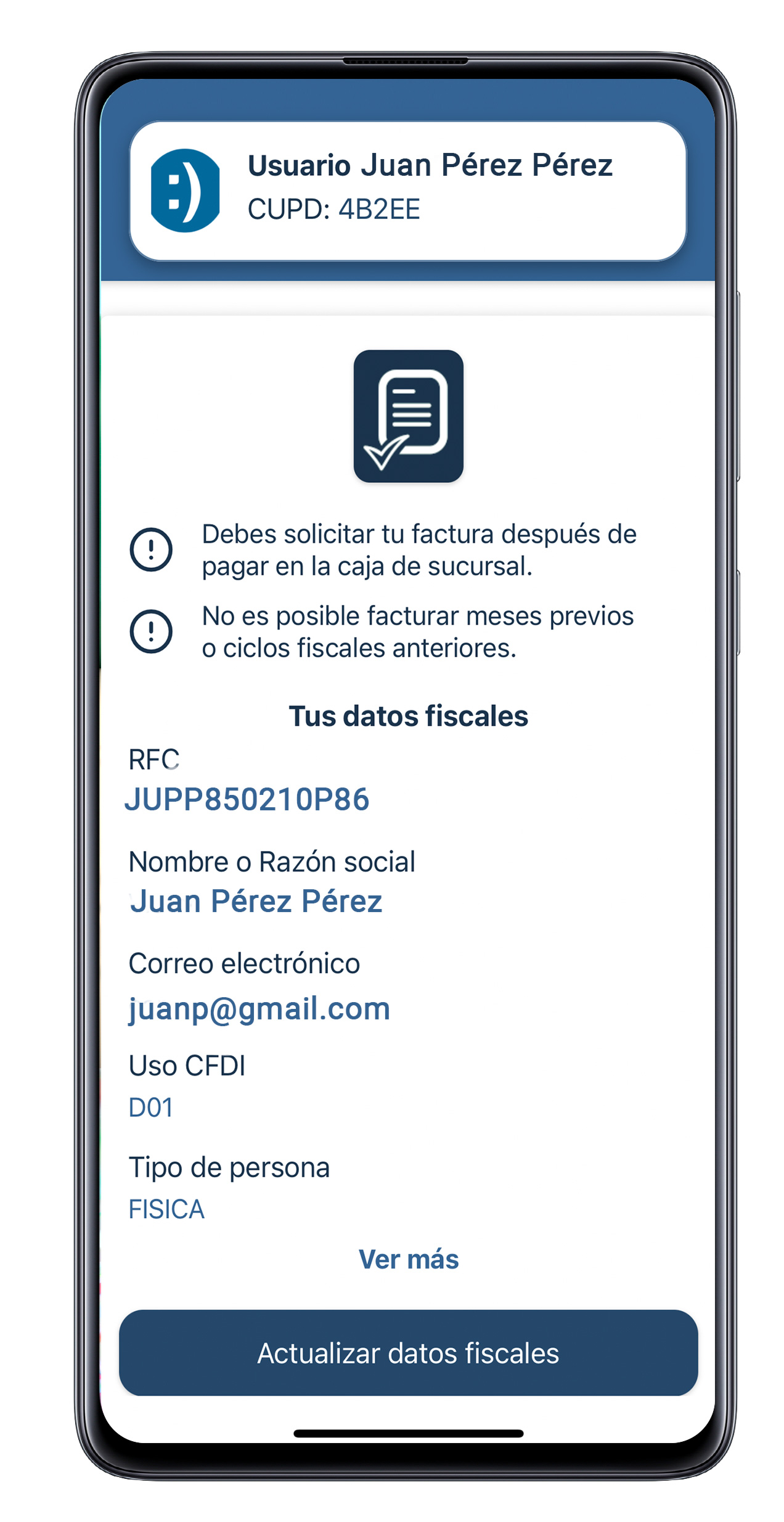Facturación-Sonrisas mexicanas -App-Img1