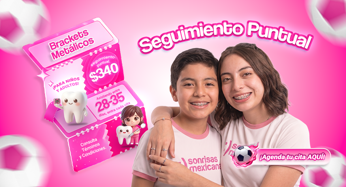 Brackets metálicos en Sonrisas Mexicanas