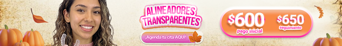 Alineadores transparentes en nuestras sucursales de Sonrisas Mexicanas