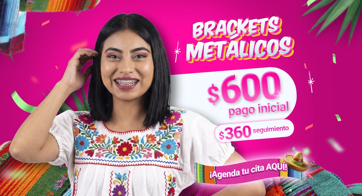 Brackets metálicos en Sonrisas Mexicanas