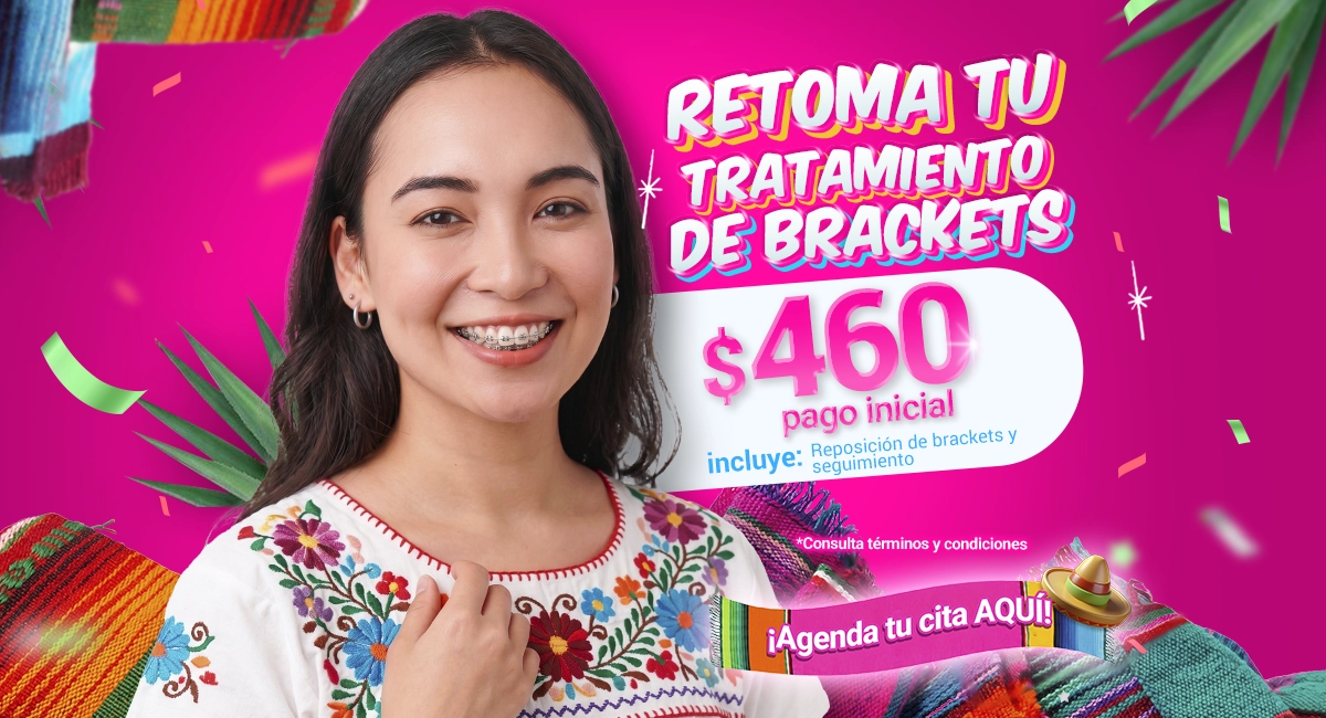 Brackets metálicos en Sonrisas Mexicanas