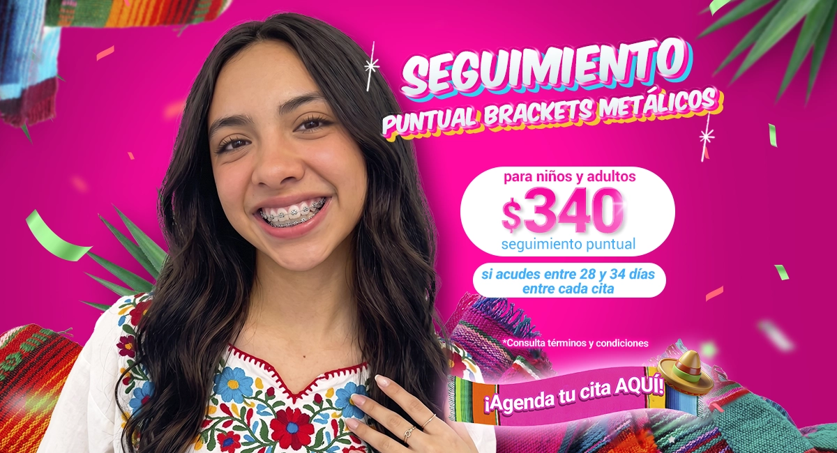 Brackets metálicos en Sonrisas Mexicanas