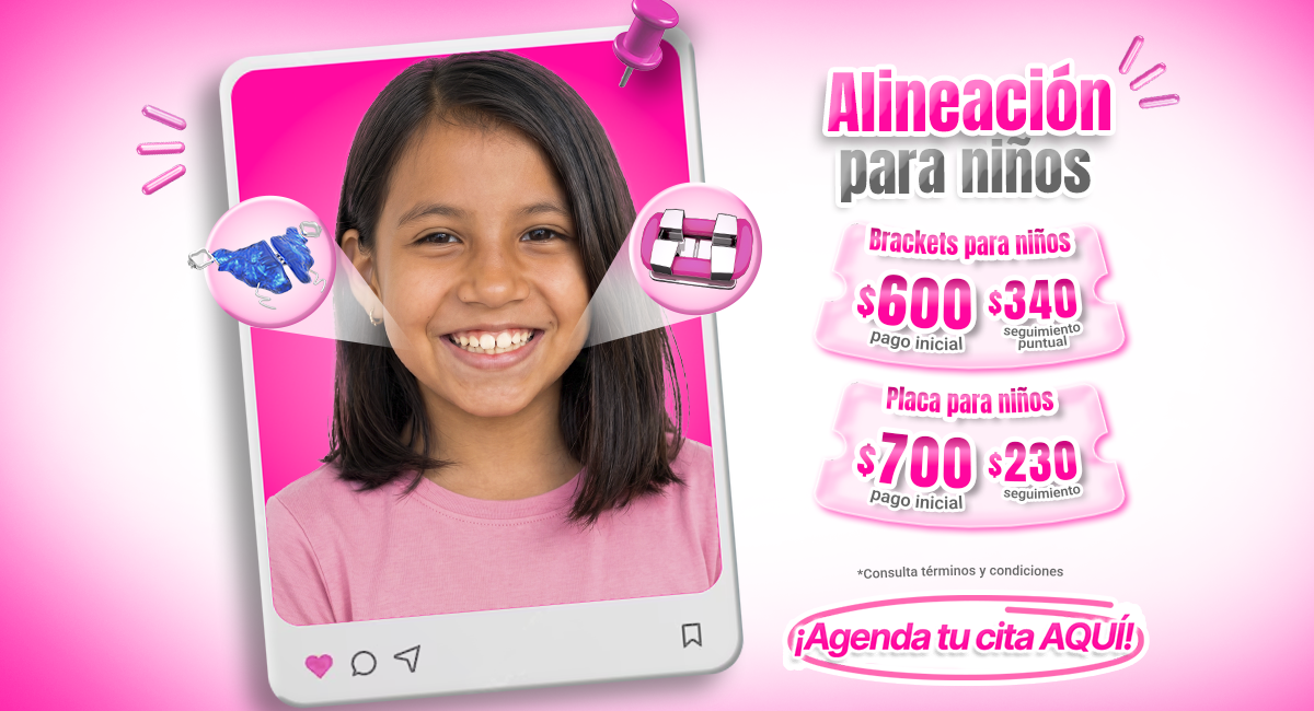 Alineación dental para niños disponible en México con Sonrisas Mexicanas